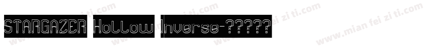 STARGAZER Hollow Inverse字体转换